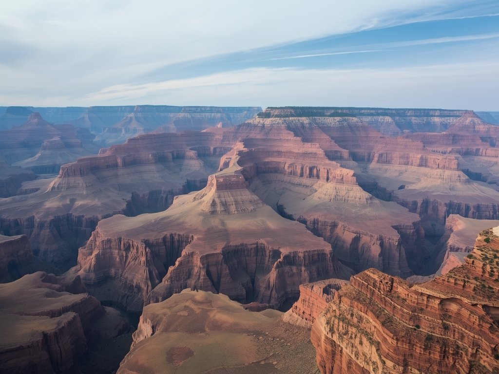 A breathtaking aerial view of the Grand Canyon, captured by