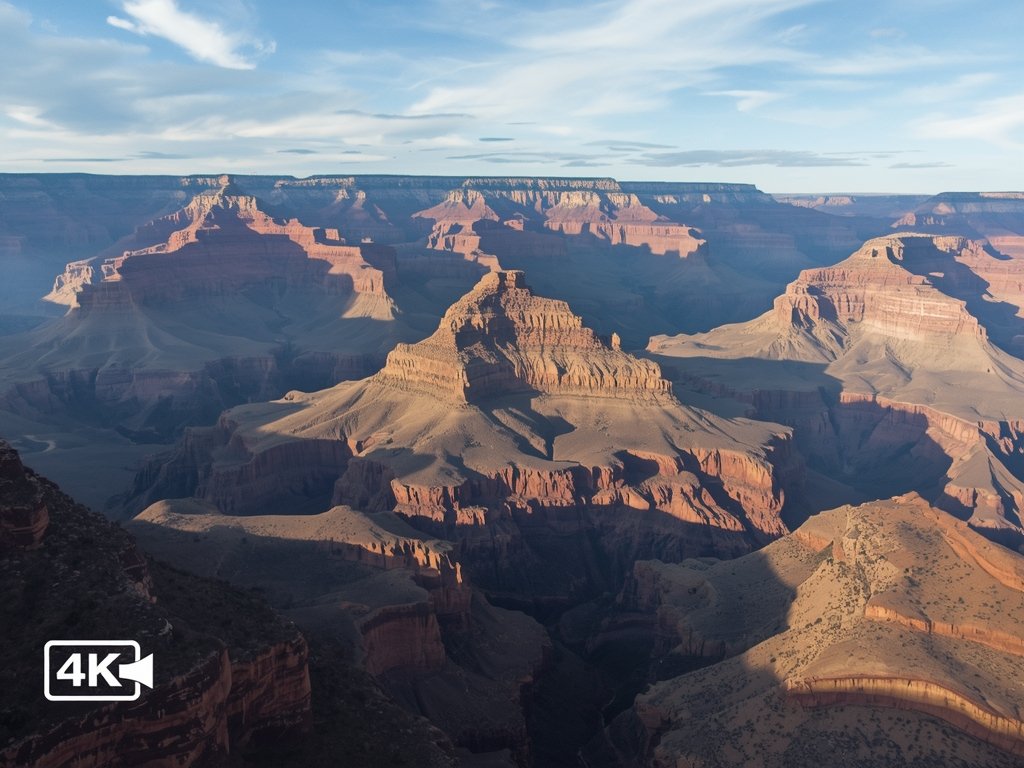 A breathtaking aerial view of the Grand Canyon, captured by