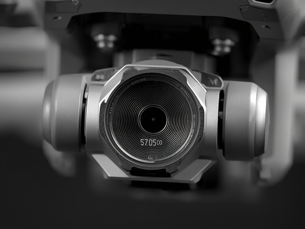 A close-up of a drone's low-noise motor with a sound