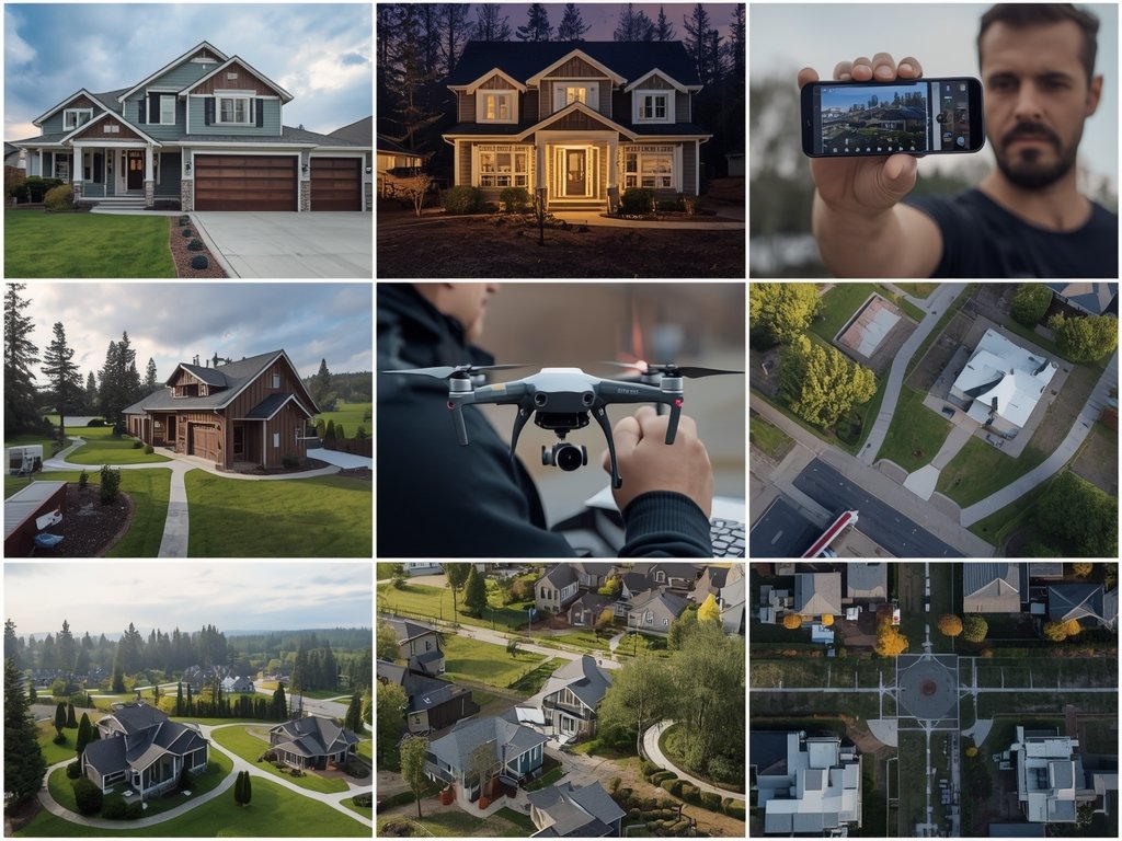 A collage of images showcasing various real-world applications of professional