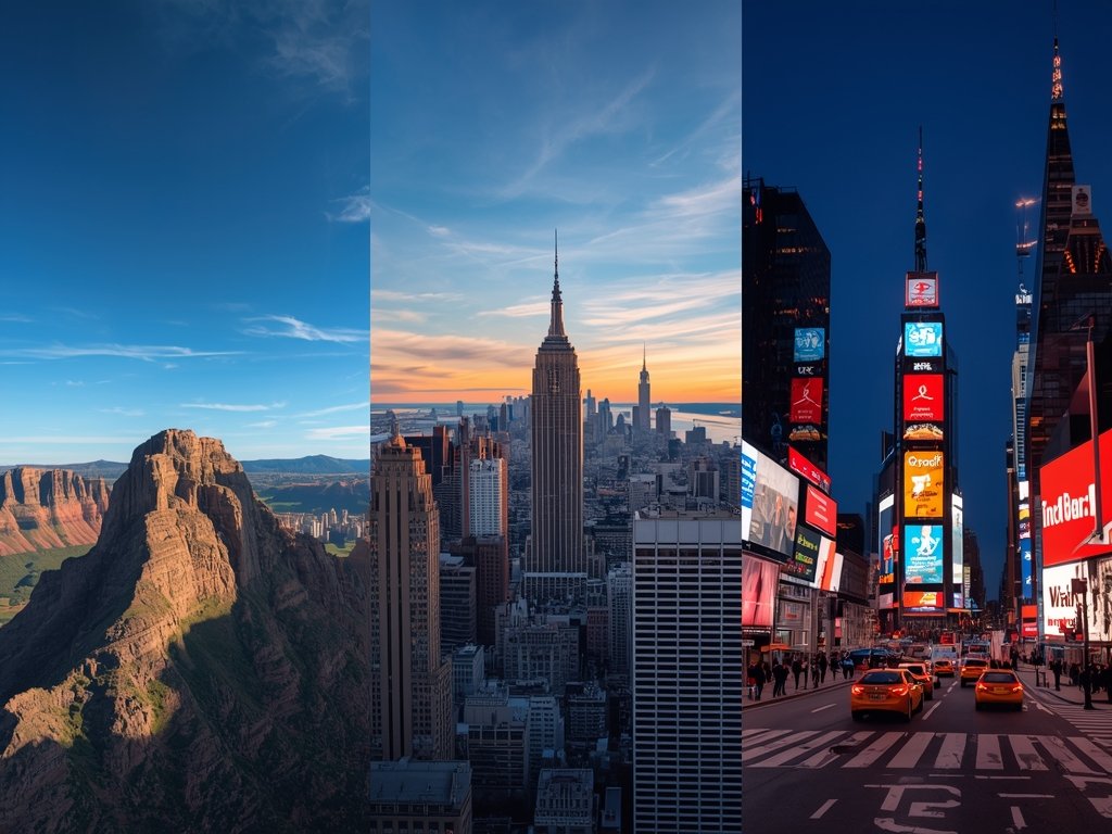 A collage of stunning images and videos taken by the