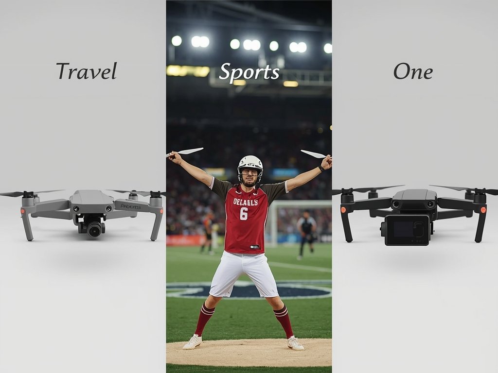 A comparison of three drones in a studio setting, each