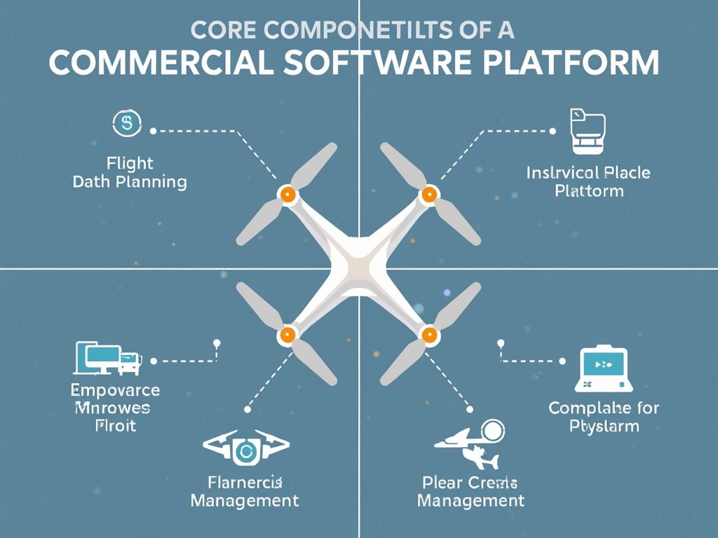 A detailed infographic showcasing the core components of a commercial