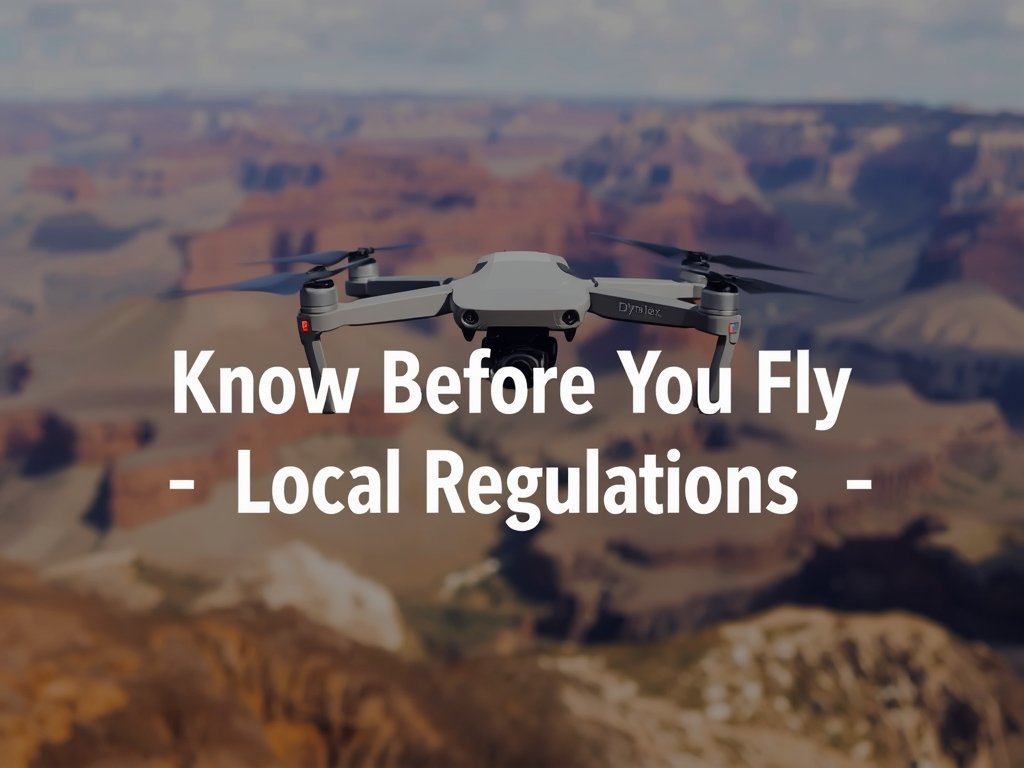 A drone flying over a national park with a superimposed