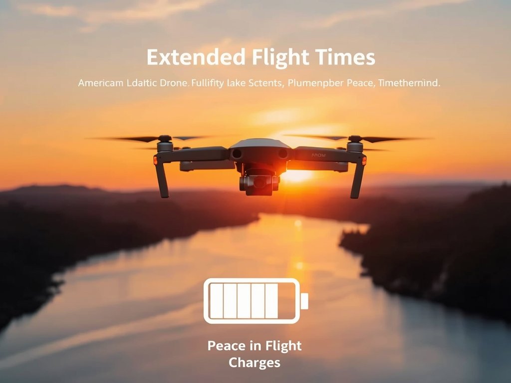 A drone flying over a picturesque American lake at sunset,