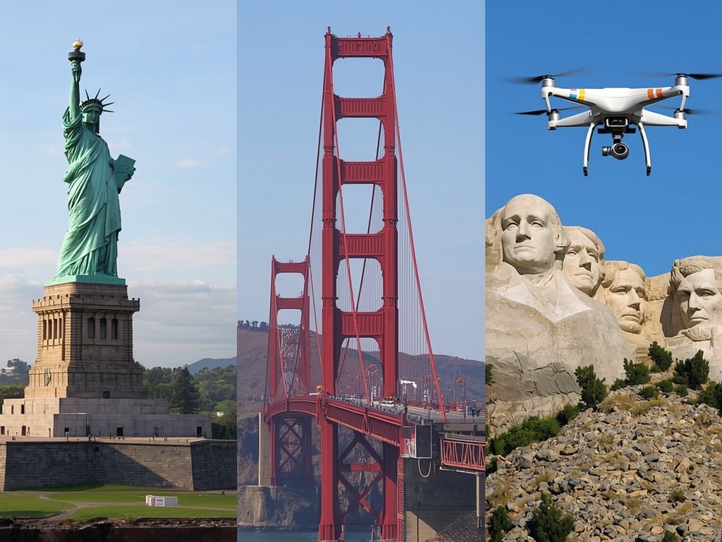 A lineup of the top 5 drones mentioned in the