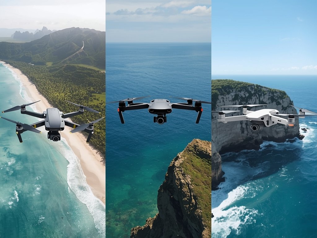 A lineup of the top three waterproof drones for ocean
