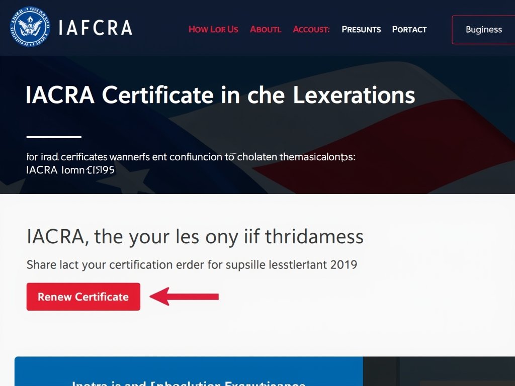 A screenshot of the FAA's IACRA website homepage, with a