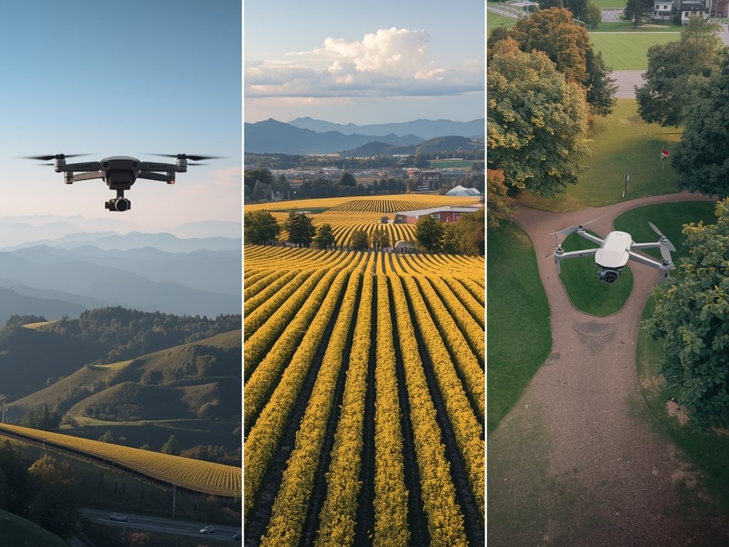 A side-by-side comparison of the three drones in action: SkyMaster