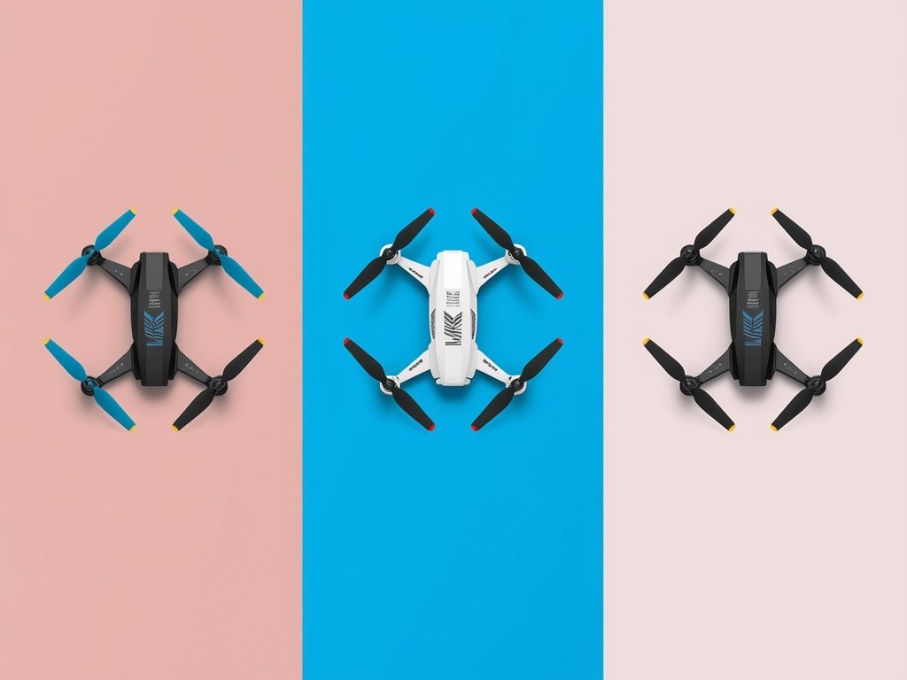 A side-by-side comparison of three beginner-friendly racing drones, showcasing their