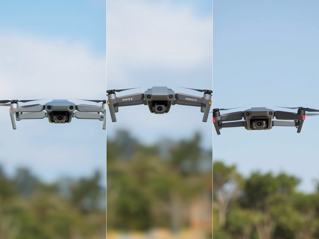 A side-by-side comparison of three high-end drones (DJI Mavic 3,