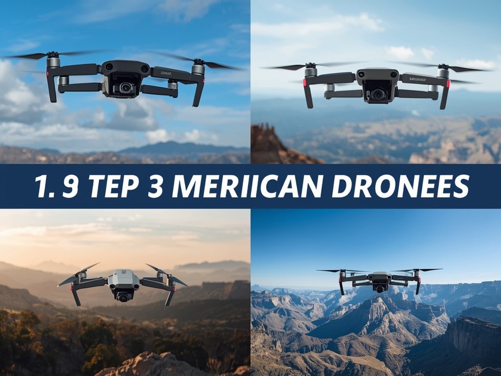 A visually appealing collage showcasing the top 3 beginner-friendly drones,